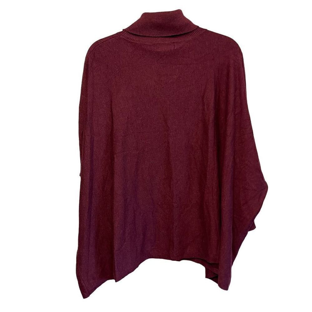 Survival Poncho Womens Medium  Sweater 3/4 Sleeve Detail Turtleneck